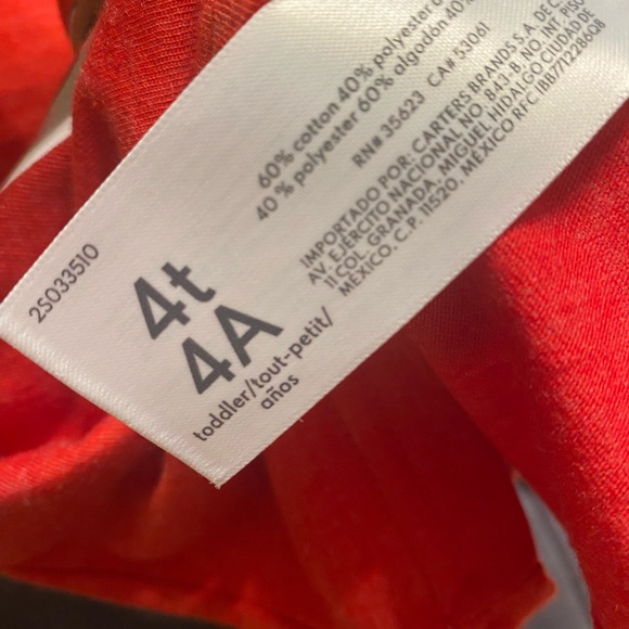 Carter's Red and Gray Bear “Love You More” Jogger Set NWT 4T - Picture 3 of 6